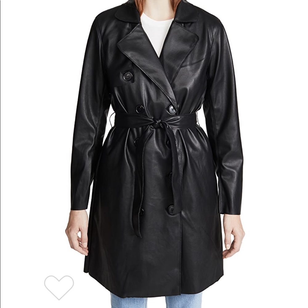 Blank NYC faux leather Scorpio coat